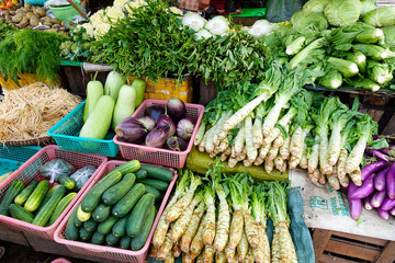 Selling vegetable on street