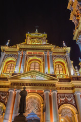 Iglesia San Francisco de noche Salta argentina