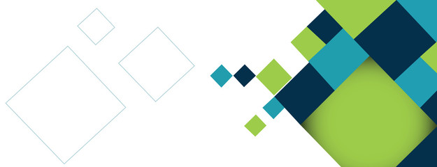 Abstract colorful rectangles 3D repeating on white background