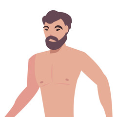 Fototapeta premium summer time people icon vector ilustration