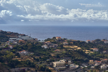 Naklejka premium aerial view of paris from eiffel tower