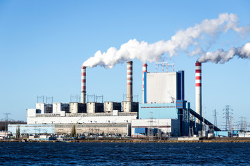 Obraz premium combined heat and power station