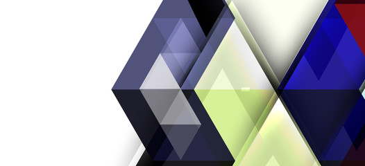 Fototapeta premium Abstract triangle pattern, colorful backdrop. Presentation template. Modern textured shape. Trendy modern style