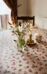 Table in a romantic style