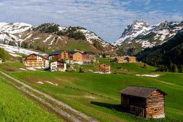 Warth am Hochtannbergpass, Vorarlberg, Österreich