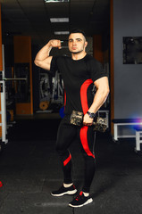 Fototapeta na wymiar sports lifestyle, more muscular body.sports lifestyle, more muscular body. the man is engaged in fitness