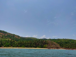 tropical island in the sea
