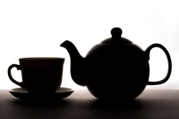 teapot and cup
