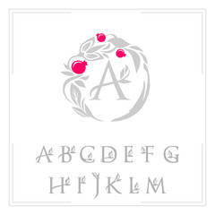 logo template the letters are framed with a pattern