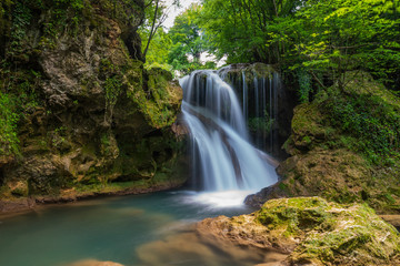 Fototapeta na wymiar La Vaioaga Waterfall,Cheile Nerei National Park,Caras-Severin,Romania