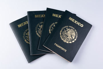 Four passports from Mexico