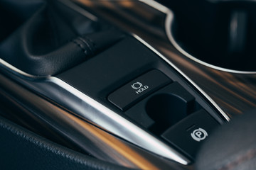 car interior - devices, the concept of driving  Modern car interior   button