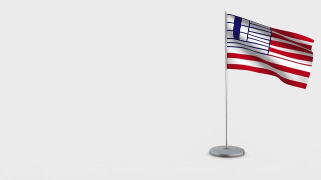 Lethbridge waving flag animation on Flagpole.