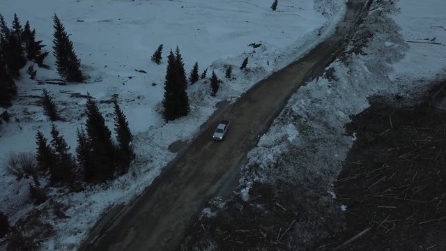 Avalanche debris field near Animas Forks outside of Silverton Colorado