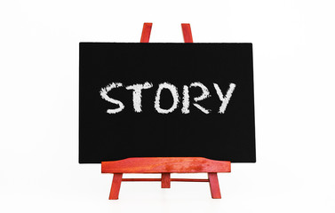 Story on blackboard