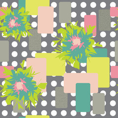 Graphic Flower Fun Seamless Repeating Pattern