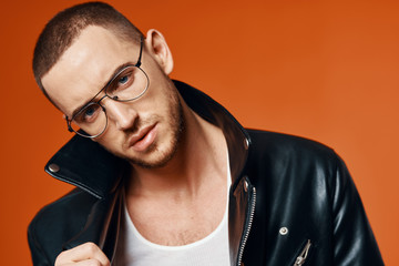 portrait of young man with sunglasses