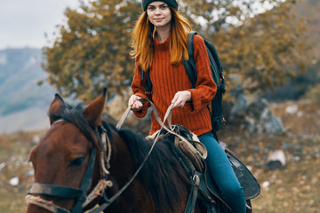 girl riding a horse