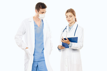 young doctor and nurse