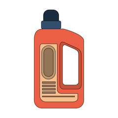 Disinfectant soap bottles with dispenser isoalted symbol