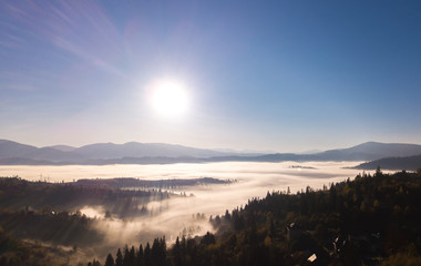 Obraz premium Majestic sunrise in the mountains landscape