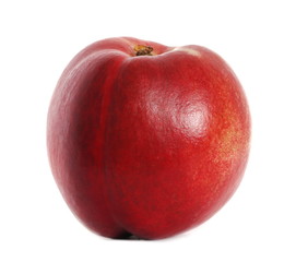 Fresh peach fruit isolated on white background