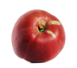 Fresh peach fruit isolated on white background