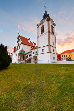 Old town hall in the main square of medieval town of Levoca, Slovakia.