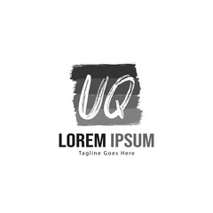 UQ Letter Logo Design. Creative Modern UQ Letters Icon Illustration