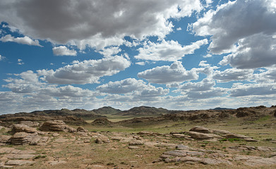 Clouds in the sky over Mongolia
