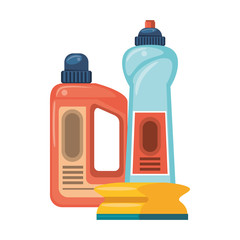 Set of cleaning equipment and products