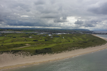 Portrush beach dunes and golf course, Northern Ireland