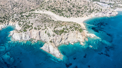 Beautiful Coastline in Crete, Greece shot with a drone