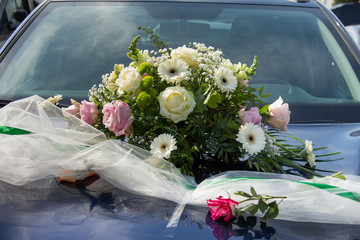 Wedding car decoration