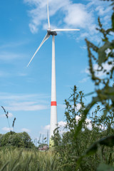 windmill in landscape.