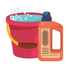 Set of cleaning equipment and products