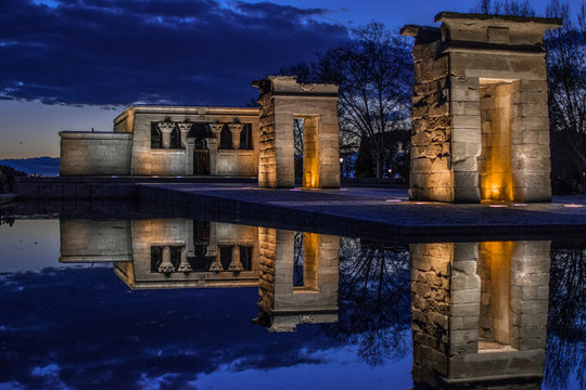 templo de debod en madrid