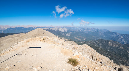 Panoramic view from the peak of Tahtali