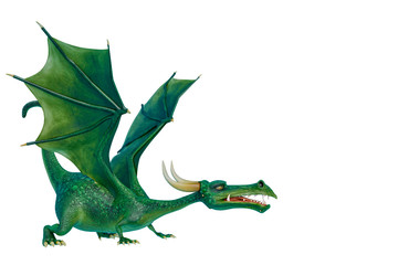 dragon cartoon doing a protection pose