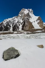 Papier Peint photo Gasherbrum K2 mountain peak, second highest mountain in the world, K2 trek, Pakistan, Asia
