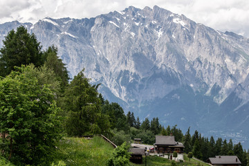 Fototapeta na wymiar Canton of Valais region, Switzerland