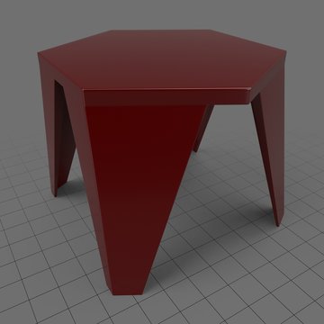 Modern hexagonal table