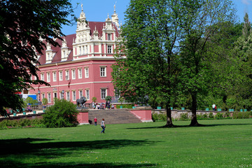 Fototapeta premium Pueckler Park, Castle Muskau, Prince Pueckler, Pueckler, Park, Bad Muskau, Saxony, Germany, Europe