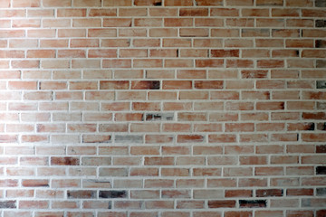 red brick wall background with natural light