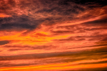 Goden Hour Clouds in HDR