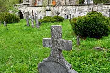 friedhof in obergrund, tschechien