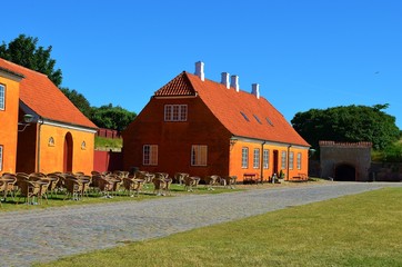 Fototapeta na wymiar colorful houses in the village
