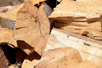 firewood winter stock 