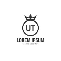 UT Letter Logo Design. Creative Modern UT Letters Icon Illustration