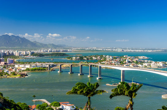 Third Bridge, the second tallest bridge in Brazil. Vitoria , ES , Brazil.